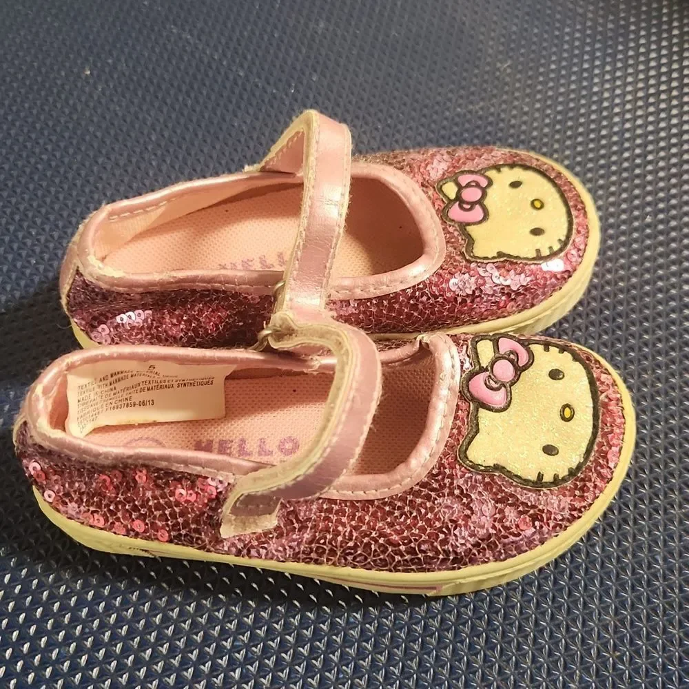 Hello Kitty Pink Glitter Kids Shoes 5